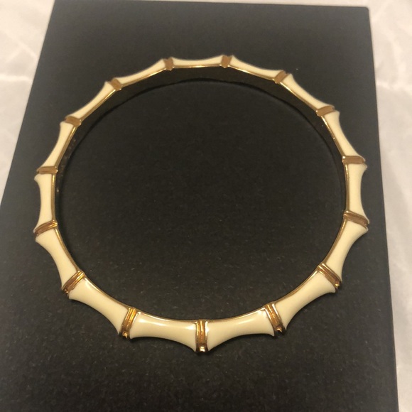 Stella and Dot retired gold metal and enamel bangle bracelets. - Picture 4 of 8